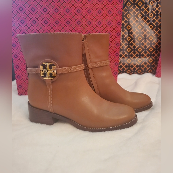 Tory Burch Shoes - ⭐️SALE!⭐️ LIKE NEW W/ BOX! TORY BURCH DARK TIRAMISU MILLER 45MM BOOTIES BOOTS